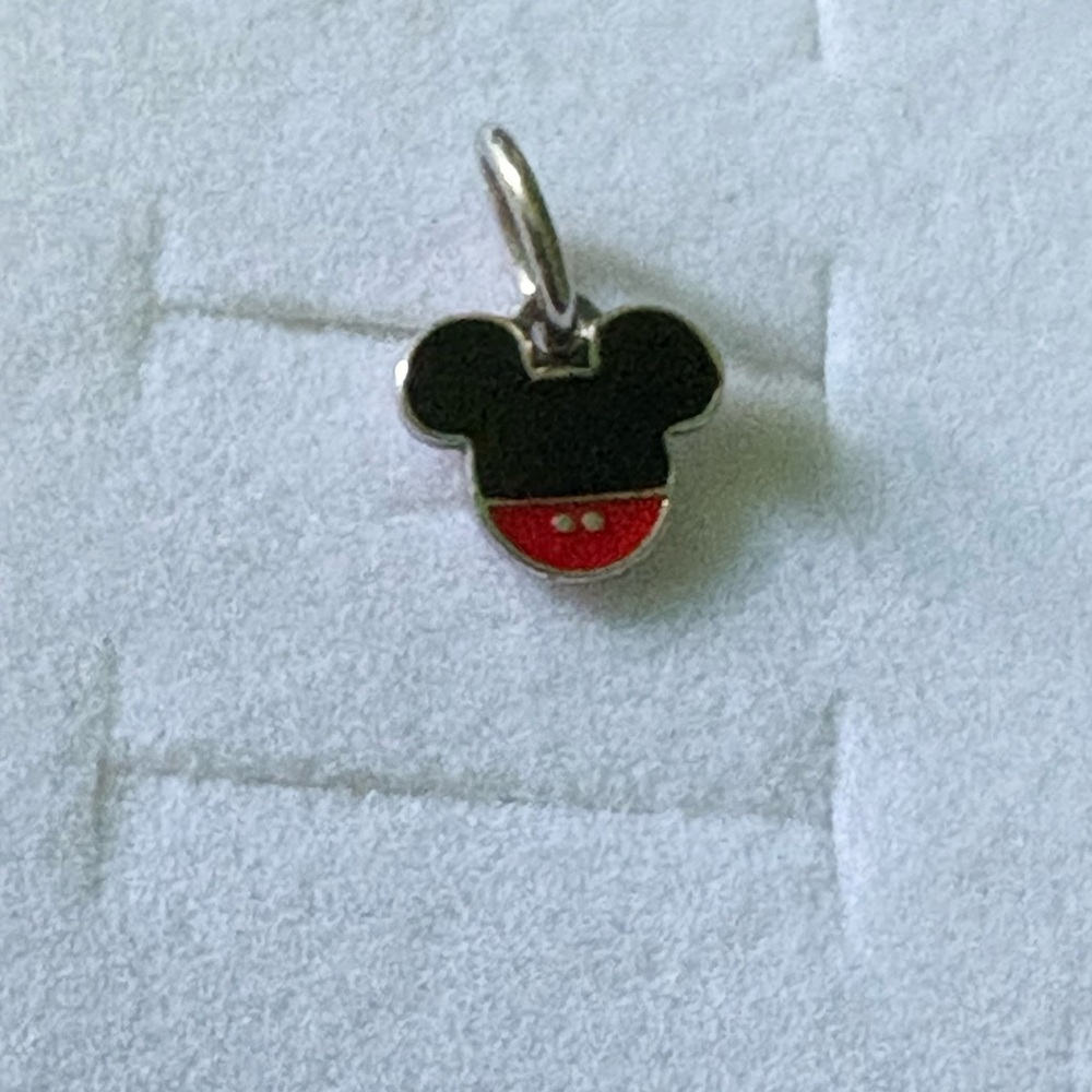 Pandora Black and Red Mickey Mouse Charm Jewelry